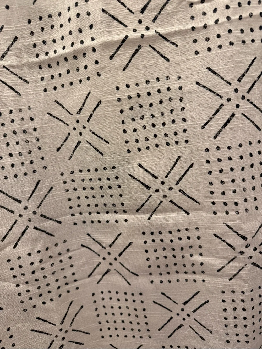 Threshold Neutral Pattern Shower Curtain Cotton Modern Farmhouse